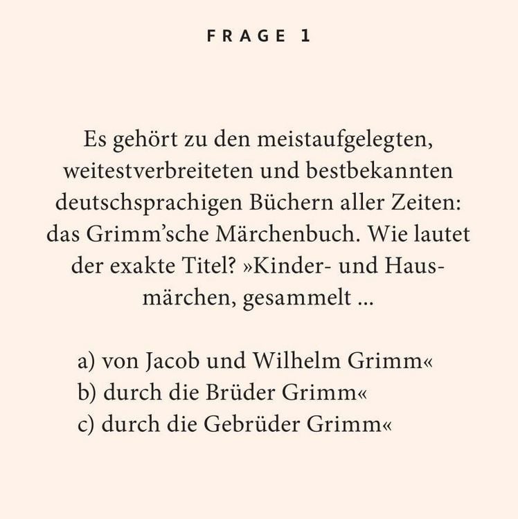 Produktbild: Grimms-M&auml;rchen-Quiz