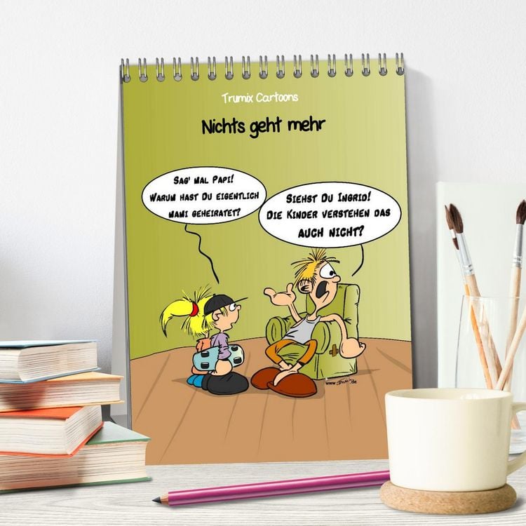 Produktbild: Trumix Cartoons - Nichts geht mehr (Tischkalender 2026 DIN A5 hoch), CALVENDO Monatskalender