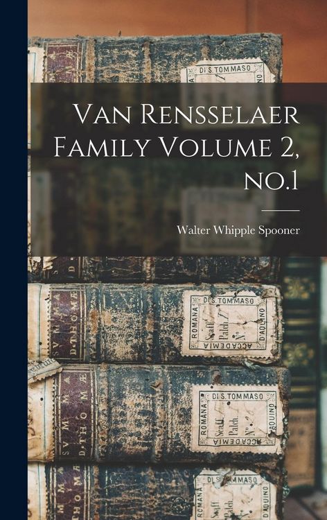 Produktbild: Van Rensselaer Family Volume 2, no.1