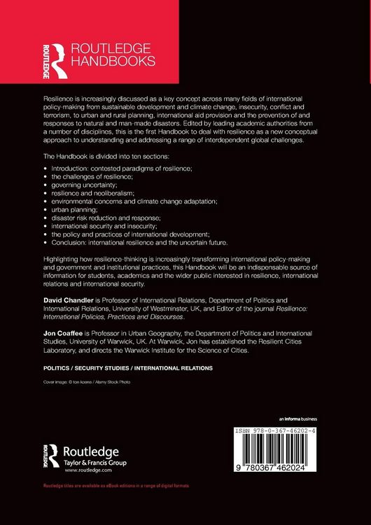 Produktbild: The Routledge Handbook of International Resilience