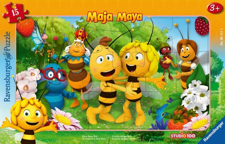 Produktbild: Rahmenpuzzle Ravensburger Biene Majas Welt 15 Teile