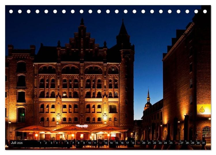 Produktbild: Stralsund F&Uuml;R NACHTSCHW&Auml;RMER (Tischkalender 2026 DIN A5 quer), CALVENDO Monatskalender