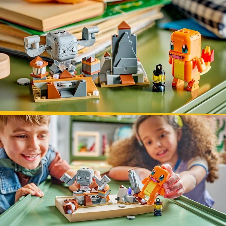 Produktbild: LEGO Pok&eacute;mon SMART Play: Glumandas und Kleinsteins H&ouml;hlenduell kompatibles Set 72157