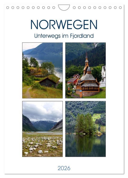 Produktbild: Norwegen - Unterwegs im Fjordland (Wandkalender 2026 DIN A4 hoch), CALVENDO Monatskalender