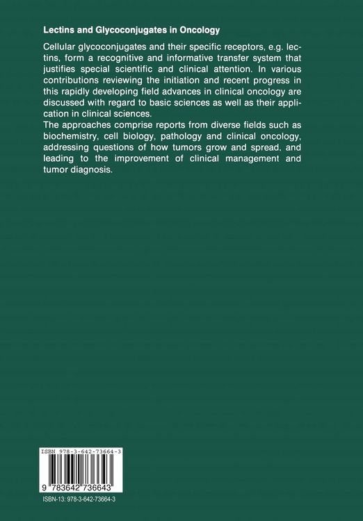 Produktbild: Lectins and Glycoconjugates in Oncology