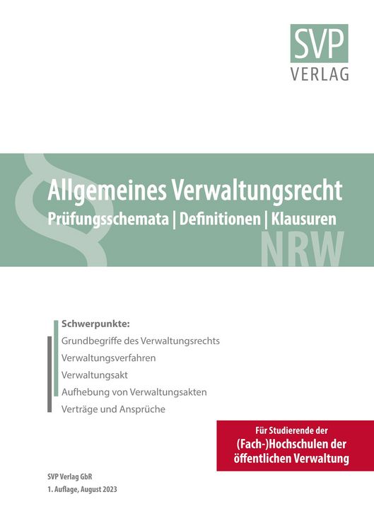 Produktbild: Allgemeines Verwaltungsrecht