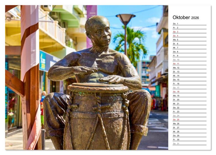 Produktbild: Karibik entdecken - Inseln und Farben der Karibik mit echtem Lebensgef&uuml;hl (Tischkalender 2026 DIN A5 quer), CALVENDO Monatskalender