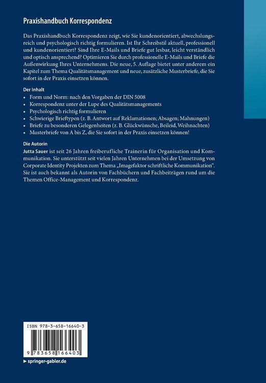 Produktbild: Praxishandbuch Korrespondenz
