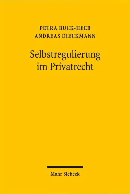 Produktbild: Selbstregulierung im Privatrecht