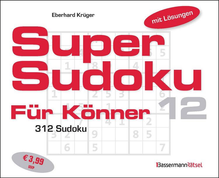 Produktbild: Supersudoku f&uuml;r K&ouml;nner 12