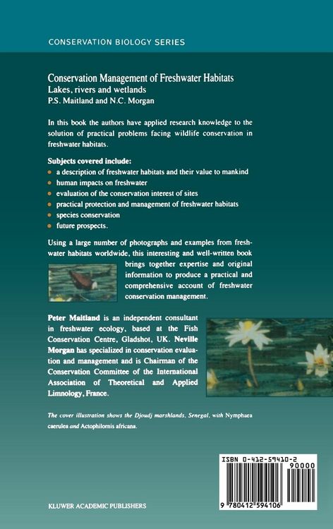 Produktbild: Conservation Management of Freshwater Habitats