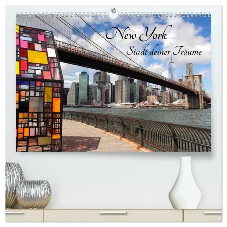 Produktbild: New York - Stadt deiner Tr&auml;ume (hochwertiger Premium Wandkalender 2026 DIN A2 quer), Kunstdruck in Hochglanz