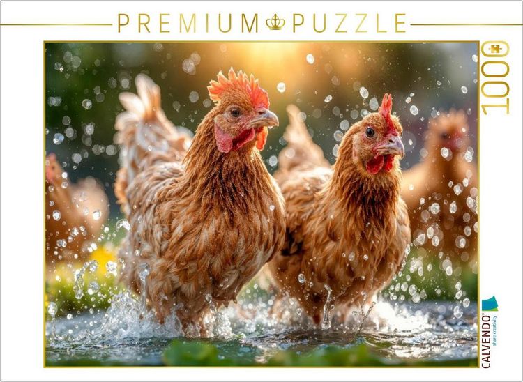 Produktbild: CALVENDO Puzzle Eine wunderbare Gelegenheit f&uuml;r ein gemeinsames Bad | 1000 Teile Lege-Gr&ouml;&szlig;e 64x48cm Foto-Puzzle f&uuml;r gl&uuml;ckliche Stunden