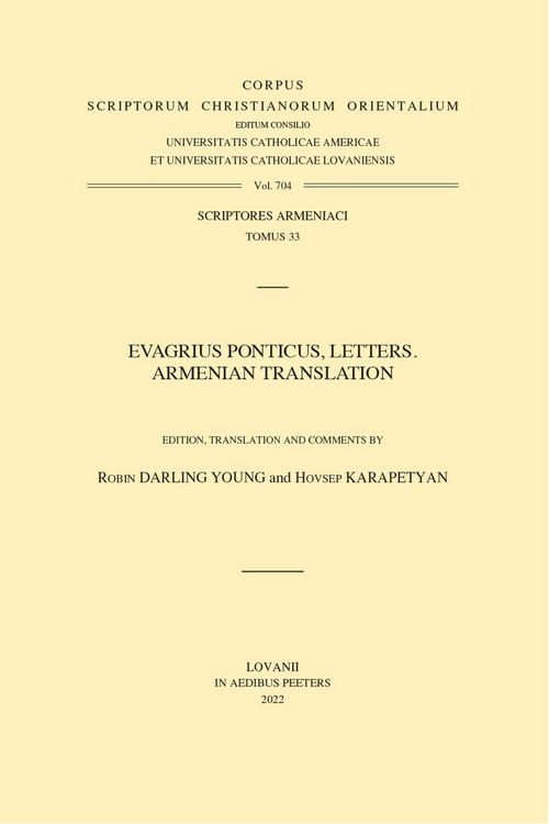 Produktbild: Evagrius Ponticus, Letters. Armenian Translation