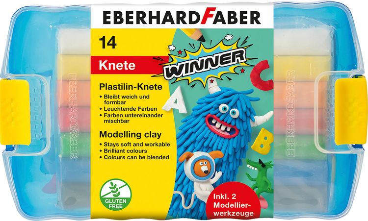 Produktbild: Eberhard Faber 572010 - Plastilin-Knete, inklusive 2 Modellierwerkzeuge