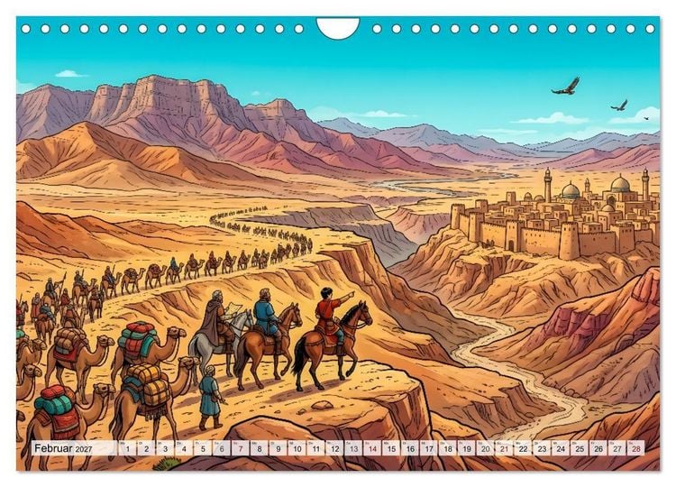 Produktbild: Marco Polo - Die gro&szlig;e Reise nach Osten (Wandkalender 2027 DIN A4 quer), CALVENDO Monatskalender