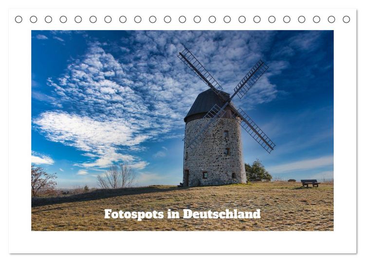 Produktbild: Fotospots in Deutschland (Tischkalender 2026 DIN A5 quer), CALVENDO Monatskalender