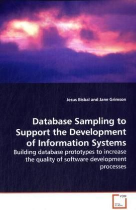 Produktbild: Bisbal, J: Database Sampling to Support the Development of I