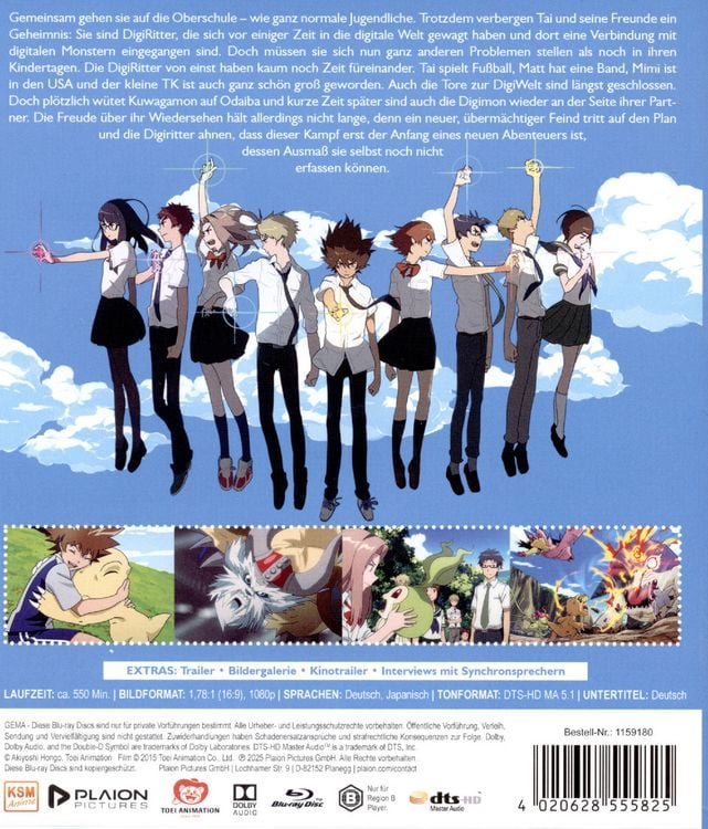 Produktbild: Digimon Adventure Tri - The Movie-Collection (New Edition) [6 BRs]