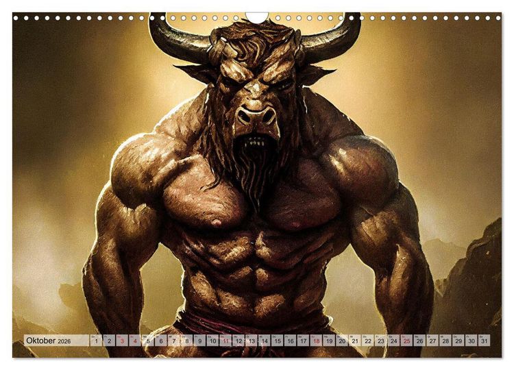 Produktbild: Monster & Mythen (Wandkalender 2026 DIN A3 quer), CALVENDO Monatskalender