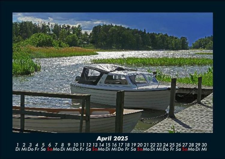 Produktbild: Boote 2025 Fotokalender DIN A5