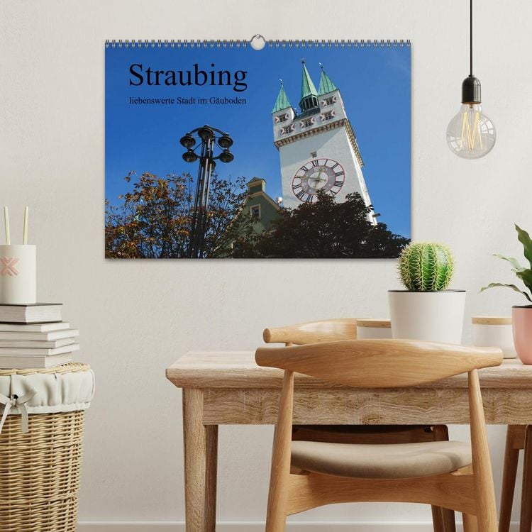Produktbild: Straubing, liebenswerte Stadt im G&auml;uboden (Wandkalender 2026 DIN A3 quer), CALVENDO Monatskalender