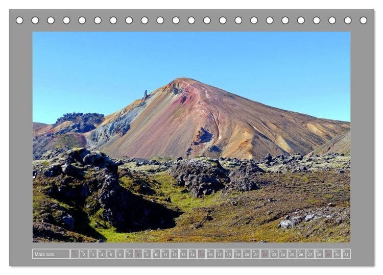 Produktbild: Island Insel der Vielfalt (Tischkalender 2026 DIN A5 quer), CALVENDO Monatskalender