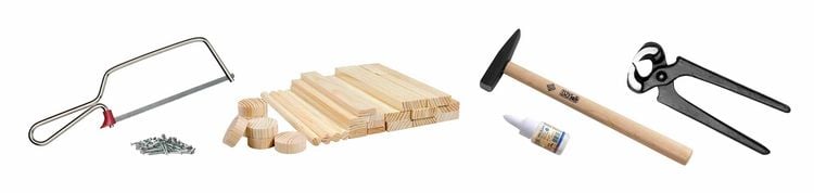 Produktbild: PEBARO 465 - Holzbauset im praktischen Tragegriff-Karton
