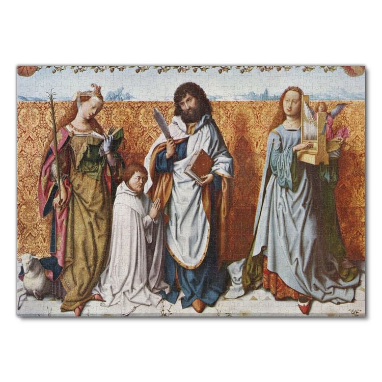Produktbild: Lais Puzzle Meister des Bartholom&auml;usaltars - Der Hl. Bartholom&auml;us mit dem Stifter zwischen Heiligen 1000 Teile