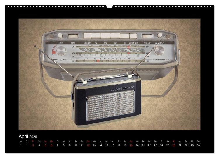 Produktbild: Dampfradios - Antike Radios mit Charme und Patina (hochwertiger Premium Wandkalender 2026 DIN A2 quer), Kunstdruck in Hochglanz