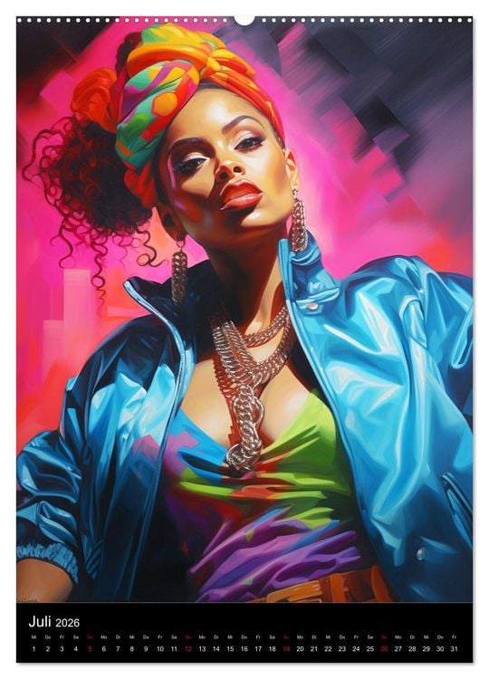 Produktbild: Rap Queens. Badass Attitude im Streetwear-Charme (Wandkalender 2026 DIN A2 hoch), CALVENDO Monatskalender