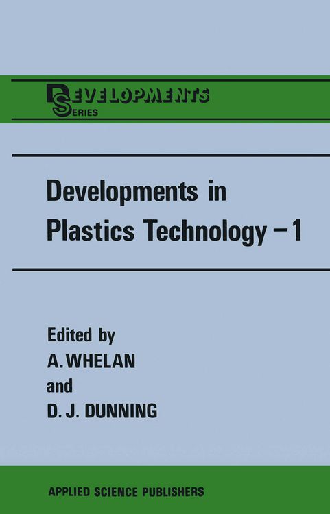 Produktbild: Developments in Plastics Technology&mdash;1