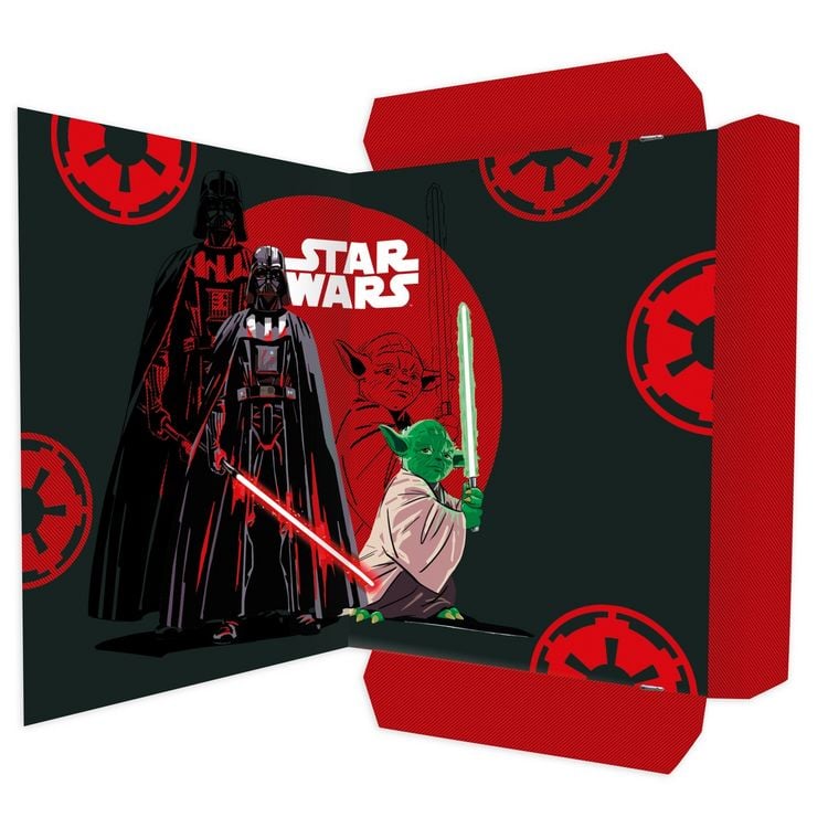 Produktbild: RNK Zeichenmappe STAR WARS mit Gummizug grau/schwarz/rot/wei&szlig; DIN A3