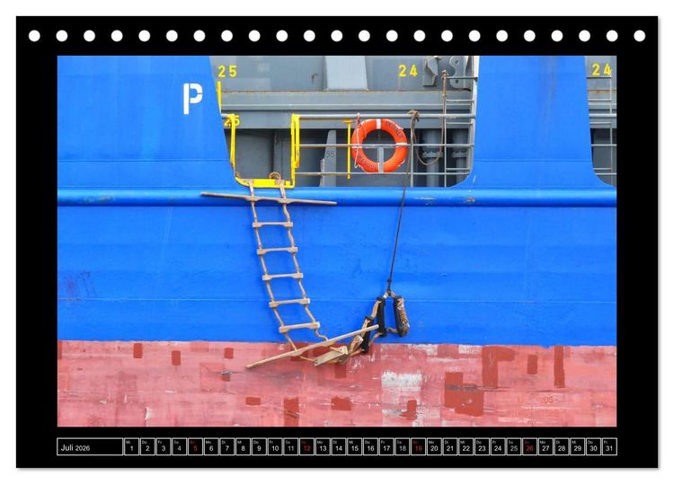 Produktbild: Rund um den Hamburger Hafen (Tischkalender 2026 DIN A5 quer), CALVENDO Monatskalender