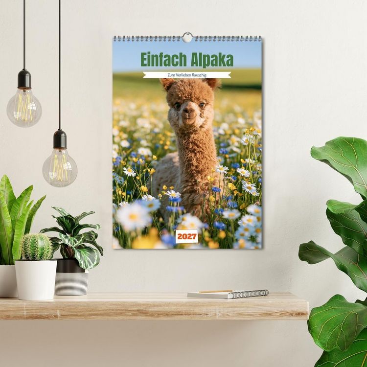 Produktbild: Einfach Alpaka (Wandkalender 2027 DIN A3 hoch), CALVENDO Monatskalender