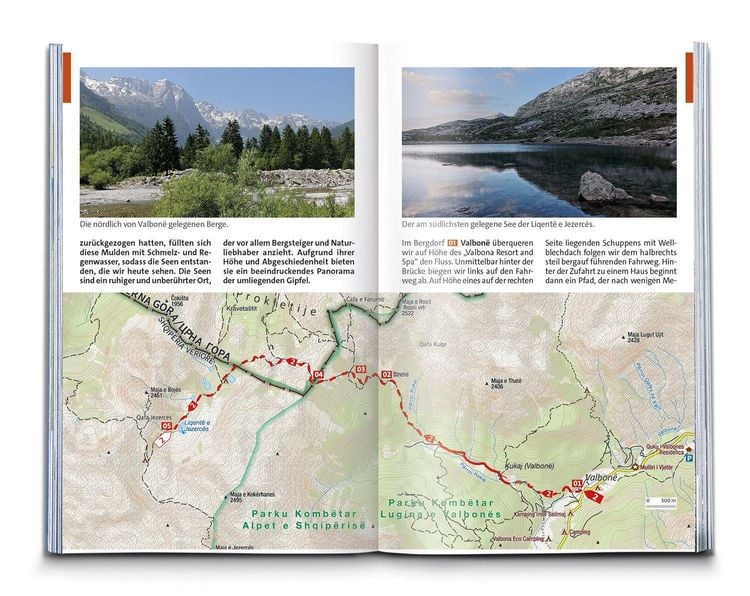 Produktbild: KOMPASS Wanderf&uuml;hrer Albanien, 50 Touren mit Extra-Tourenkarte