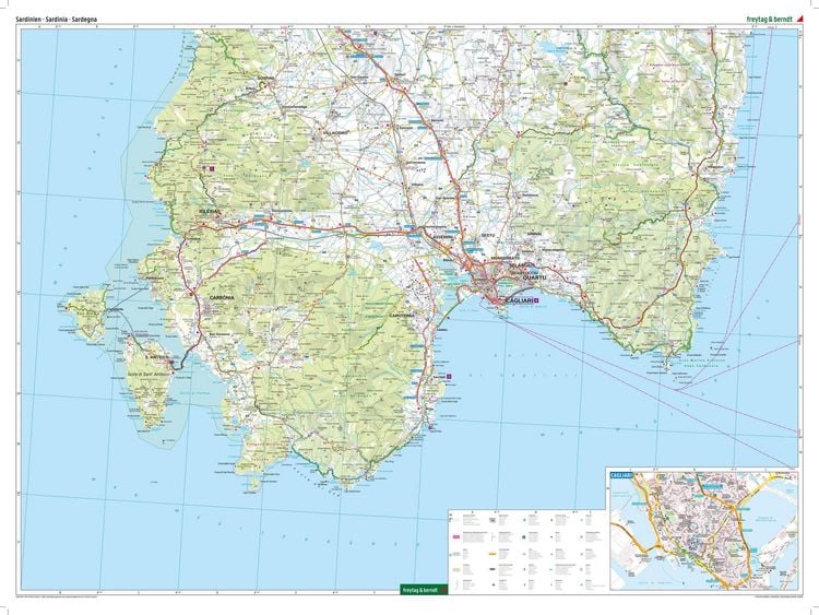 Produktbild: Sardinien, Stra&szlig;enkarten-Set 1:150.000, freytag & berndt