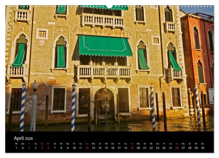 Produktbild: Venedig 2026 (Wandkalender 2026 DIN A2 quer), CALVENDO Monatskalender