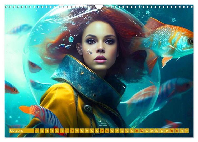Produktbild: Unterwasser Experiment (Wandkalender 2026 DIN A3 quer), CALVENDO Monatskalender