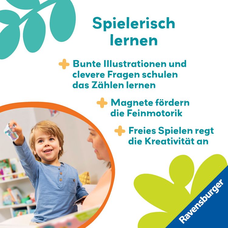 Produktbild: Play+ Mein Spiel mit-Magnetbuch Komm, wir lernen Zählen - ab 18 Monate