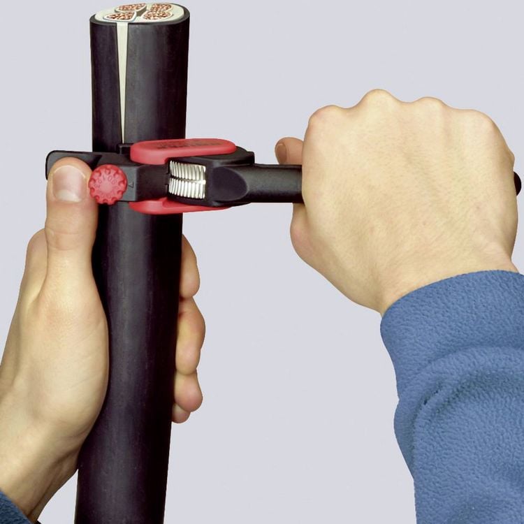 Produktbild: Knipex 16 40 150 Au&szlig;enmantelschneider Geeignet f&uuml;r Rundkabel 25 mm (min)