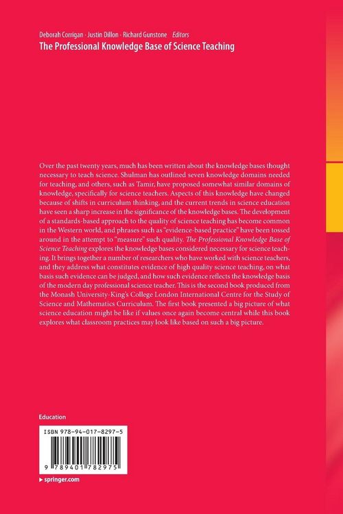 Produktbild: The Professional Knowledge Base of Science Teaching
