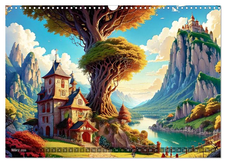Produktbild: Reise in einer M&auml;rchenwelt (Wandkalender 2026 DIN A3 quer), CALVENDO Monatskalender