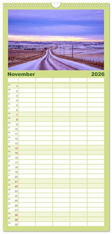 Produktbild: Familienplaner 2026 - Wyoming - Der Bundesstaat der gro&szlig;en Ebenen. mit 5 Spalten (Wandkalender, 21 x 45 cm) CALVENDO