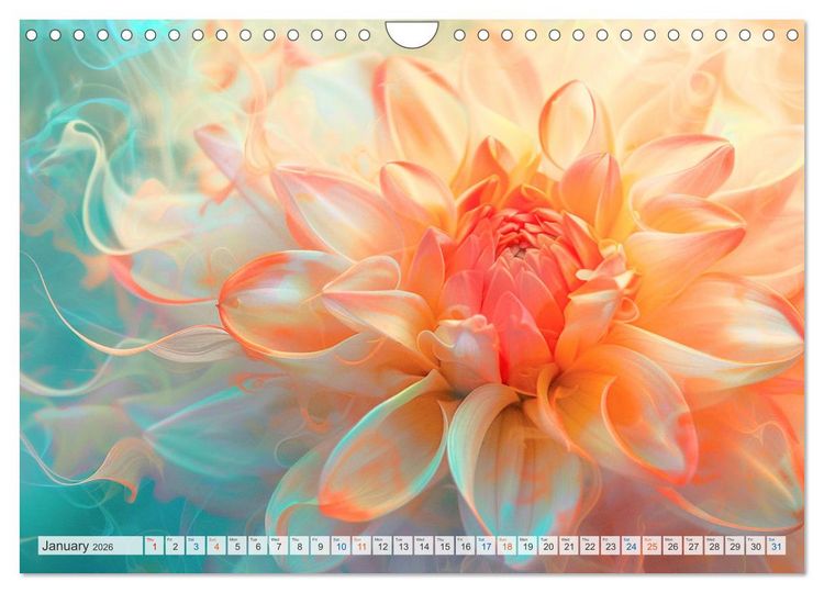 Produktbild: Etherial flowers (Wall Calendar 2026 DIN A4 landscape), CALVENDO 12 Month Wall Calendar