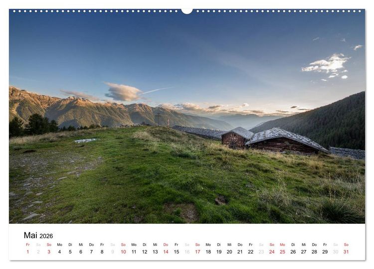 Produktbild: Almen im Ultental (Wandkalender 2026 DIN A2 quer), CALVENDO Monatskalender