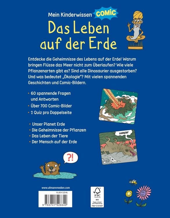 Produktbild: Mein Kinderwissen-Comic &ndash; Das Leben auf der Erde (Planet Erde, Pflanzen, Tiere, Der Mensch)