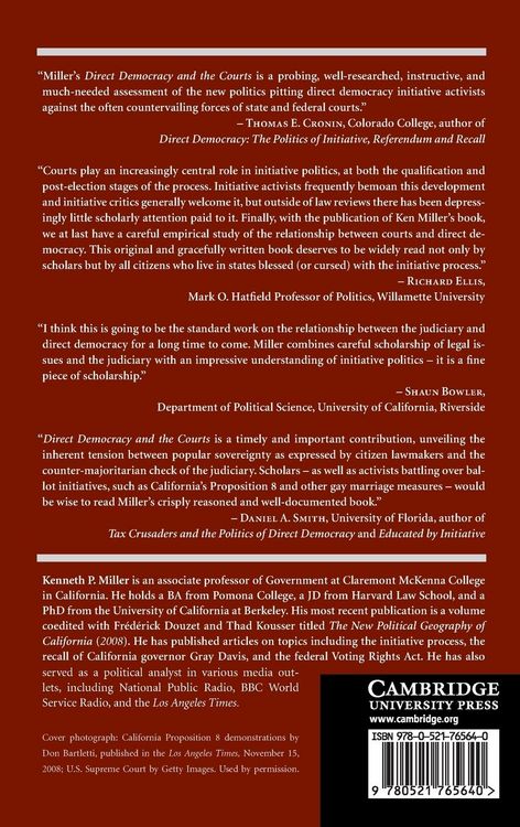 Produktbild: Direct Democracy and the Courts