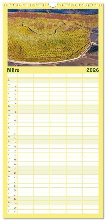 Produktbild: Familienplaner 2026 - Das Wattenmeer aus der Vogelperspektive mit 5 Spalten (Wandkalender, 21 x 45 cm) CALVENDO