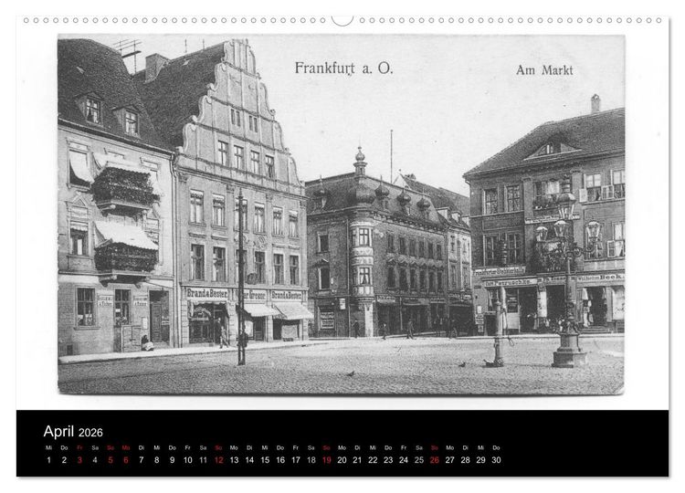 Produktbild: FFO-Geschichten. Historische Ansichtskarten aus Frankfurt (Oder) (hochwertiger Premium Wandkalender 2026 DIN A2 quer), Kunstdruck in Hochglanz